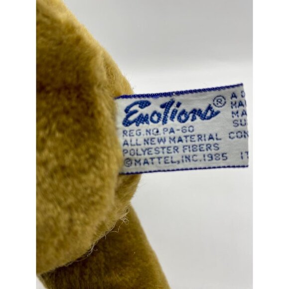 Vintage Mattel Emotions 1985 Teddy Bear With Heart Zippered Hidden Gift Box RARE - Picture 7 of 16